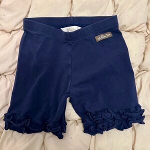 Matilda Jane “Shorties” Size 8 Peacoat Navy Ruffle Bike Shorts